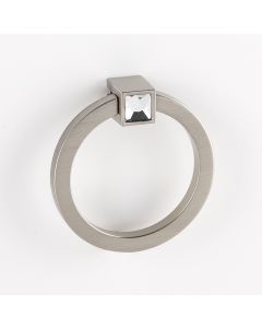 Crystal On Satin Nickel Large Convertibles Ring Pull Mount by Alno sold in Each - C2671-SN