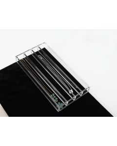 Clear Acrylic Necklace Organizer 11 5/8" x 6" CA-NECKLACE-1