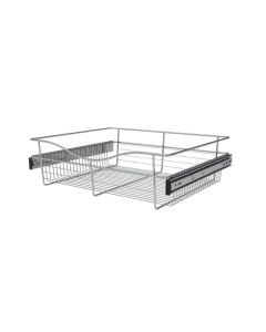 Pull-Out Closet Basket, 24W x 20D x 7H Chrome CB-242007CR-1