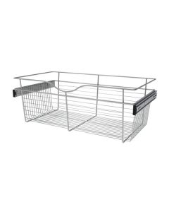 Pull-Out Closet Basket, 30W x 16D x 11H Chrome CB-301611CR-1