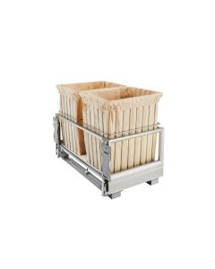 White Double Wire Hamper with Rev-A-Motion&#8482; CH-241419-RM-211