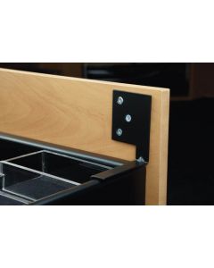 Jewelry Drawer Door Mount Bracket Black