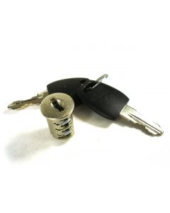 Lock Core 013 Nickel Finish + 2 Keys (CL1/3CC-01C013) - DISCONTINUED