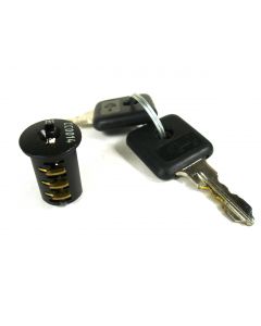 Lock Core 001 Black Finish + 2 Keys (CL1/3CC-04C001) - DISCONTINUED