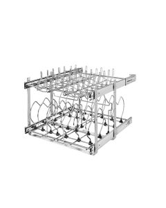 21" Two-Tier Cookware Organizer Chrome, SKU: 5CW2-2122-CR