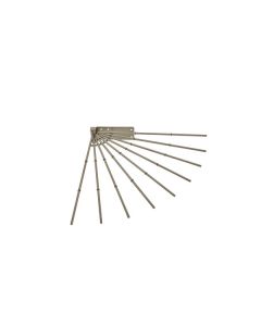 16" Wire Fan Pants Rack Satin Nickel CPRF-16SN-52