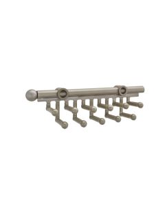 Tie Rack 11-3/4" Satin Nickel CTR-12-SN