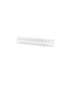 14" Maple Tie Rack (White) - Side Mount CWSTR-14W-1