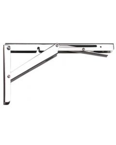 Folding Shelf Bracket 12-31/64"x6-47/64"x25/32" Raw Stainless Steel - EB-317/EP