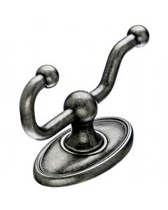 Antique Pewter 2-5/8" [67.00MM] Coat And Hat Hook by Top Knobs sold in Each - ED2APC