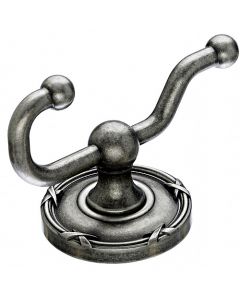Antique Pewter 2-5/8" [67.00MM] Coat And Hat Hook by Top Knobs sold in Each - ED2APE