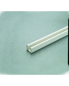 Salice Bi-fold System White Plastic Door Track 16MM  x 20MM x 1180MM (5/8" x 13/16" x 46-7/16") - F1GFA11180
