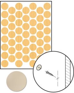 FastCap 52 Almond 9/16" Low Gloss PVC Screw Caps