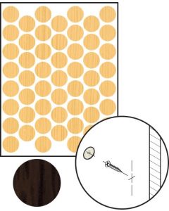 FastCap 52 Imperial Walnut 9/16" Low Gloss PVC Screw Caps