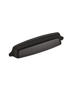 Matte Black 5-1/32" / 128.00MM Cup Pull, Stature by Amerock - BP22439FB