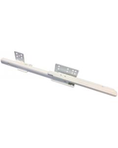Fulterer 11in. Roller Bearing Regular Extension Undermount 75 lb Capacity White Epoxy Drawer Slide - Discontinued