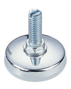 Chrome Adjustable Glide 1" Diameter Base 1" Screw Length