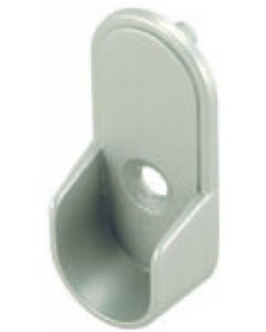Dull Nickel Metal Closet Rod Support With 32MM CC Shelf Pins 15MMx30MM