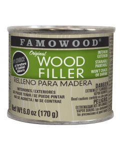 Eclectic Famowood Wood Filler Solvent-based 1/4 Pint White Solvent Based