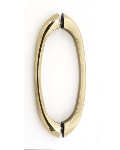 Polished Antique 8" [203.20MM] Back to Back Pull by Alno - G855-8-PA