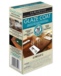 FAMOWOOD GLAZE COAT EPOXY COATING 1 Pint Kit