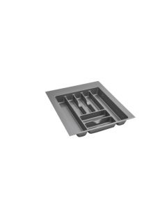 Glossy cutlery tray metallic large silver gct-3s-52