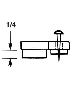 Glass Retainer Clip 1/4" Offset Clear With Screws - Pack of 100 - H255CL-100