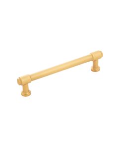 Brushed Golden Brass 5-1/16" [128.00MM] Bar Pull by Hickory Hardware sold in Each, SKU: H077853BGB