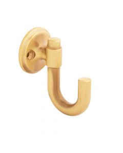 Brushed Golden Brass 1-1/8" [29.00MM] Hook by Hickory Hardware sold in Each, SKU: H077859BGB