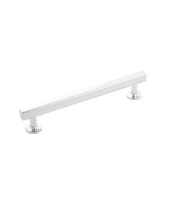Chrome 6-5/16" [160.00MM] Square Bar Pull by Hickory Hardware sold in Each, SKU: H077883CH