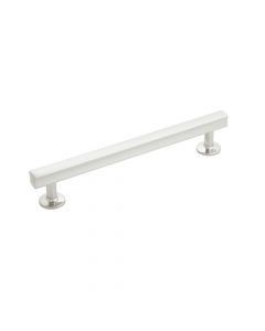 Satin Nickel 6-5/16" [160.00MM] Square Bar Pull by Hickory Hardware sold in Each, SKU: H077883SN
