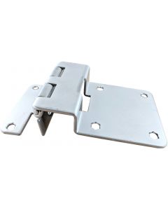 2in. Centers 3/4in. Door Five Knuckle Overlay Institutional Hinge Chrome - Discontinued