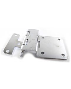 2in. Centers 3/4in. Door Five Knuckle Overlay Institutional Hinge Satin Chromium Plated - Discontinued