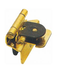 Burnished Brass Double Demountable 1/4in. Overlay Hinge by Siquar sold as Pair, SKU: H2271-BB-BNS - Discontinued