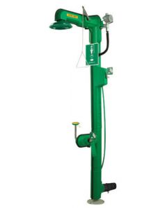 Haws® AXION MSR™ Heat Traced Freeze Protected Combination Shower, Eye Wash Station And Face Wash Station With Drench Shower Head And Eye/Face Wash Head