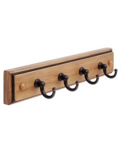Honey Pine / Oil-Rubbed Bronze 8-5/8in. [219.08MM] Key Rail by Amerock sold in Each - H55590-HORB - Discontinued
