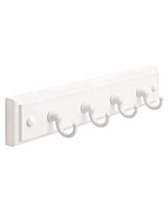 White Racks / White Hooks 8-5/8in. [219.08MM] Key Rail by Amerock sold in Each - H55590-WGW - Discontinued