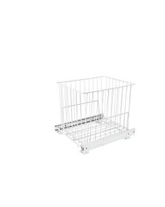 Wire hamper 18in deep white hrv-1515 s - hrv-1515-s