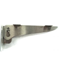Folding Shelf Bracket 7-1/2"X3-1/2" Brushed Stainless Steel - J19-5000