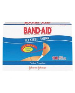 Johnson & Johnson 1" X 3" Band-Aid® Flexible Fabric Strip Adhesive Bandage (100 Per Box)