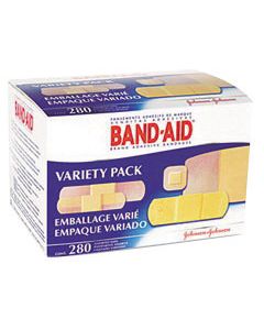 Johnson & Johnson Assorted Band-Aid® Sheer And Wet Flex Adhesive Bandage Pack (280 Per Box)