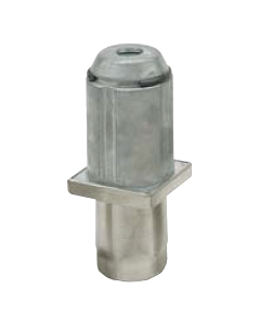 61657000257 1" Hex Stainless Steel Clad 2000 lb Leg Foot Insert