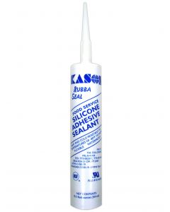 Kason Food Service Rubba Seal Sealant Silicone NSF 10 Oz Aluminum Silicone