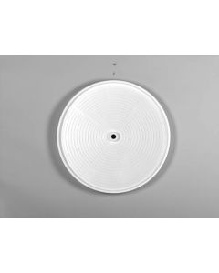 24" Lazy Daisy Polymer Full Circle White Trays