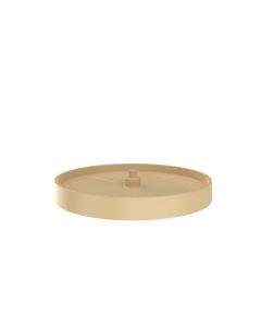 18" Lazy Daisy Polymer Full Circle Bottom Mount Single Tray With Hardware Almond LD-2061-18BM-15-1