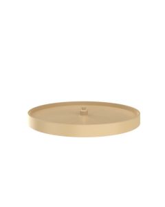 28" Lazy Daisy Polymer Full Circle Bottom Mount Single Tray With Hardware Almond LD-2061-28BM-15-1