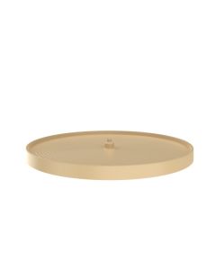 32" Lazy Daisy Polymer Full Circle Bottom Mount Single Tray With Hardware Almond LD-2061-32BM-15-1