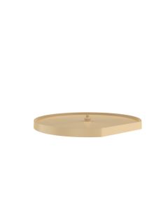 32" Lazy Daisy Polymer D-Shape Bottom Mount Single Tray With Hardware Almond LD-2261-32BM-15-1
