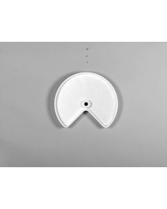 18" Lazy Daisy Polymer Kidney White Trays