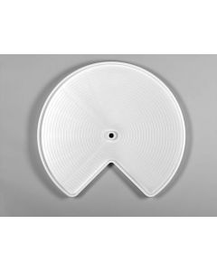 32" Lazy Daisy Polymer Kidney Amond Trays Almond